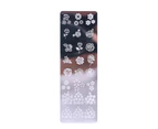 Nail Art Stamping Plate Clear Engraved Leaf Flower Printing Stainless Steel DIY Manicure Template Nail Tool for Beauty-5