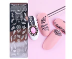 Nail Art Stamping Plate Clear Engraved Leaf Flower Printing Stainless Steel DIY Manicure Template Nail Tool for Beauty-7