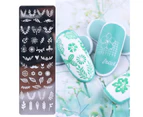 Nail Art Stamping Plate Clear Engraved Leaf Flower Printing Stainless Steel DIY Manicure Template Nail Tool for Beauty-8