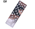 Manicure Transfer Template Flower Butterfly Nail Image Stamping Stencil Plate-6#