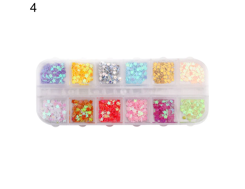 Nail Art Butterfly Star Heart Circle Sequins DIY Glitter Flakes Manicure Decor-4#
