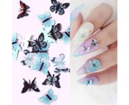 DIY Manicure Decoration Simulation Mini Butterfly Nail Art Decoration Sticker-3#
