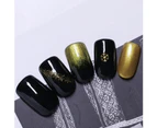 Golden Snowflake Pattern Nail Art Stickers DIY Decals Decoration Manicure Tool