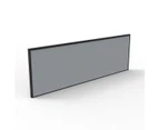 Desk Mounted Screen Grey And Black 495X1500X30Mm - Assembled Delivery