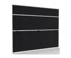 Screen Black And White Satin 1500X1800X30Mm - Flat Pack Delivery