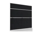 Screen Black And White Satin 1500X1500X30Mm - Assembled Delivery