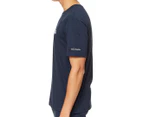 Columbia Men's Basic Logo Tee / T-Shirt / Tshirt - Collegiate Navy