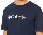 Columbia Men's Basic Logo Tee / T-Shirt / Tshirt - Collegiate Navy