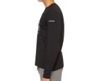 Columbia Men's Brighton Woods Graphic Long Sleeve Tee / T-Shirt / Tshirt - Black