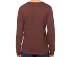 Columbia Men's Brighton Woods Graphic Long Sleeve Tee / T-Shirt / Tshirt - Red Lodge