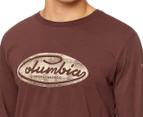 Columbia Men's Brighton Woods Graphic Long Sleeve Tee / T-Shirt / Tshirt - Red Lodge