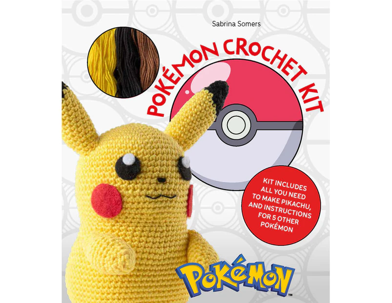 Pokemon Crochet Kit : Kit includes everything you need to make Pikachu and instructions for 5 other Pokemon
