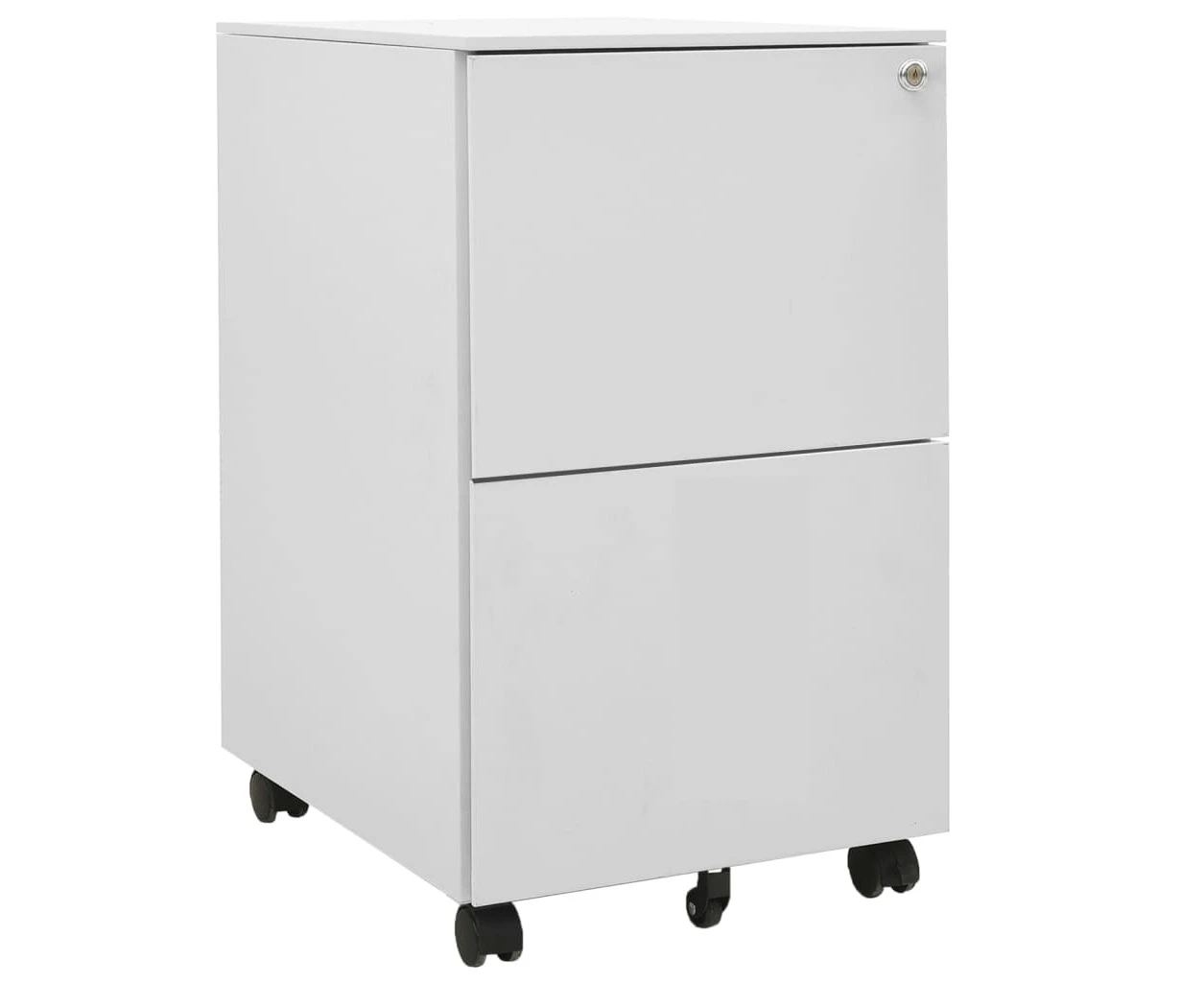 Mobile File Cabinet Light Grey 39x45x67 cm Steel