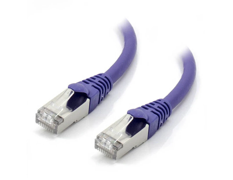 Alogic C6A-01-Purple-SH 1m Purple 10GbE Shielded CAT6A LSZH Network Cable