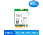 Intel 8260NGW 8260 AC Dual Band M.2 Wireless 2.4/5GHz BT Bluetooth Wifi Card