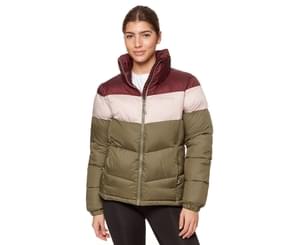 brown puffer jacket columbia