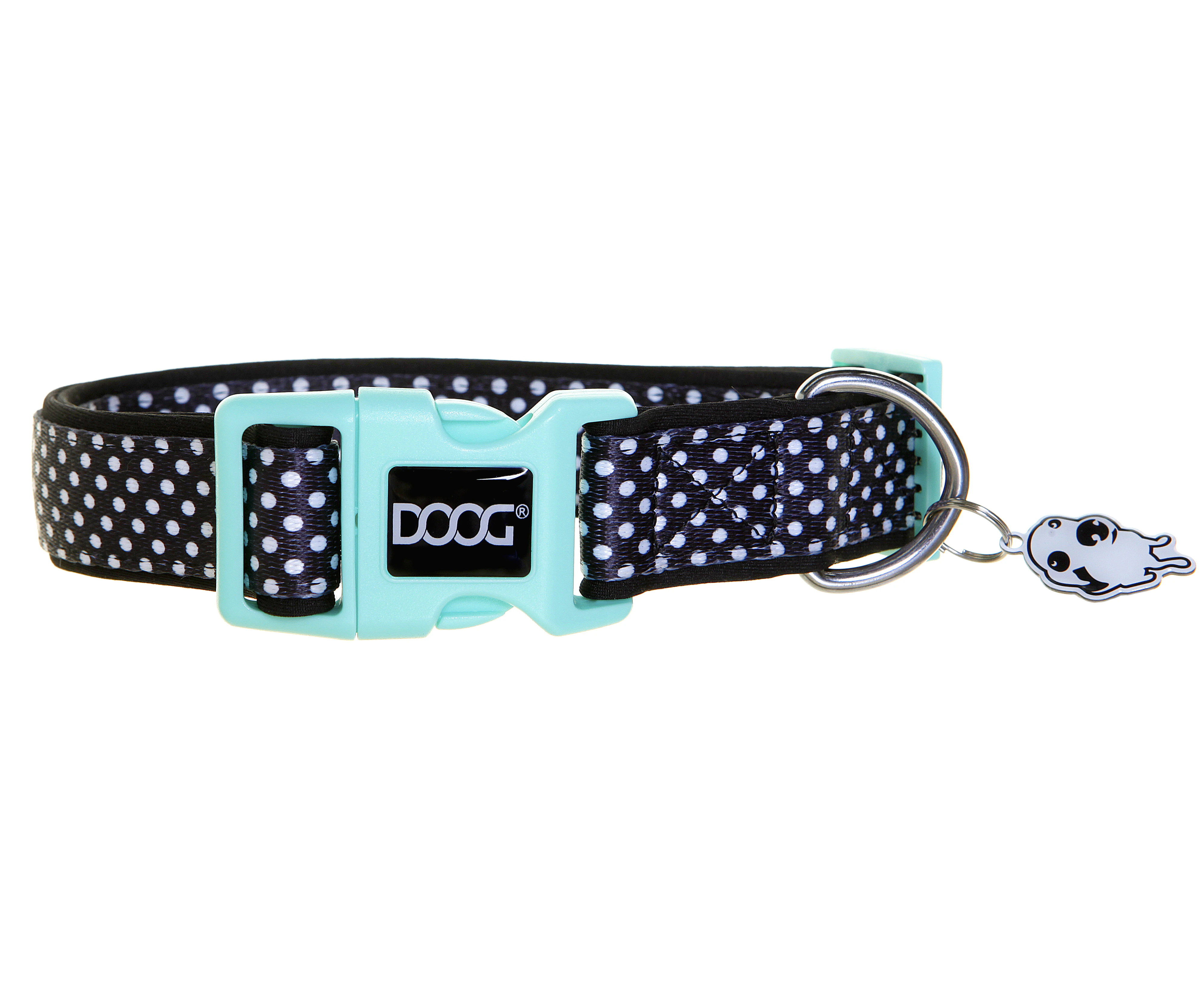 Doog Pongo Dog Collar Black & White Spots Medium