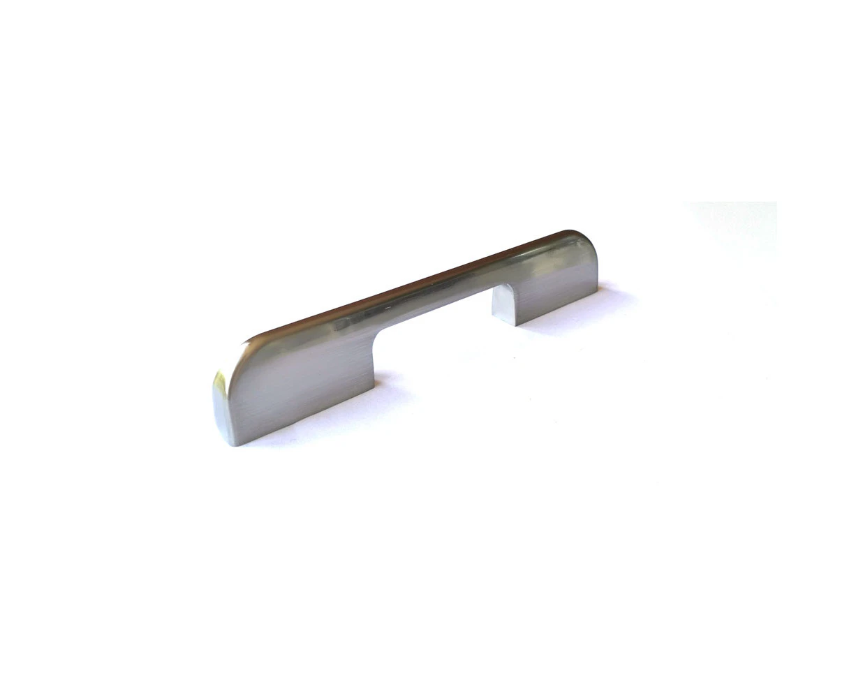 Zinc Kitchen Cabinet Handles Drawer Bar Handle Pull brushed silver color hole to hole size 128mm