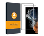 [2 Pack] Screen Protector for Samsung Galaxy S22 Ultra, Samsung Galaxy S22 Ultra Tempered Glass 9H Hardness