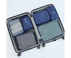 6 Set Cubes Storage Bags/Travel Luggage Bags Organizers - Dark Blue