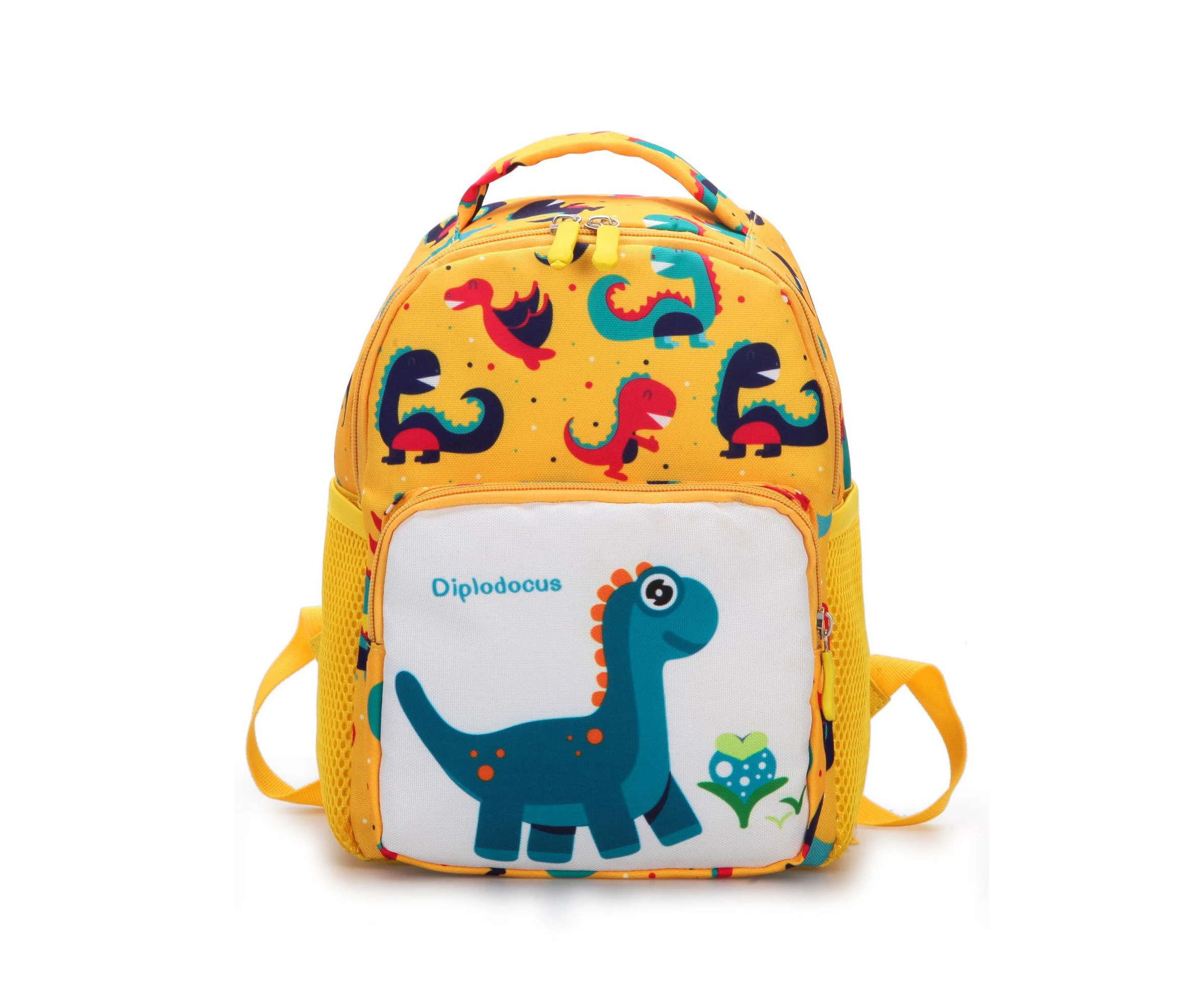 ACELURE Cartoon Dinosaur Kindergarten Bag Backpack - Yellow