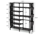 Hallway Shoe Rack Cabinet Storage Organize Shelf 7 Tier 110 cm