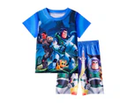 DISNEY Toy Story Buzz Lightyear Boys Toddler Short Sleeve T-Shirt & Shorts Outfit - Blue