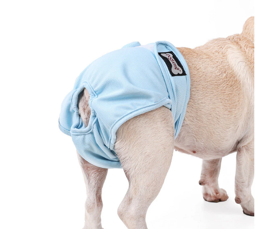 Female Sanitary Dog Nappy Graphene Underpants Diaper Pants Blue