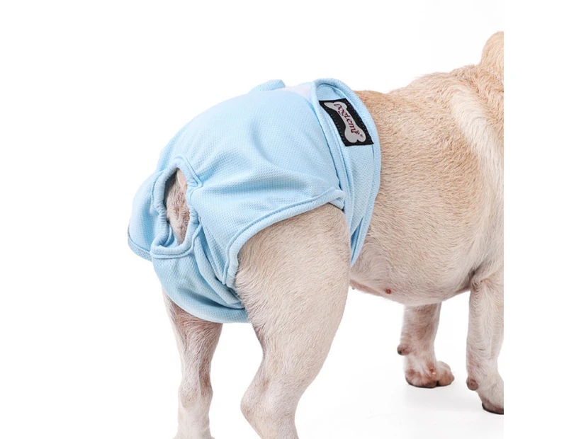 Female Sanitary Dog Nappy Graphene Underpants Diaper Pants Blue