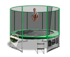 12ft Round Summit Trampoline - Green