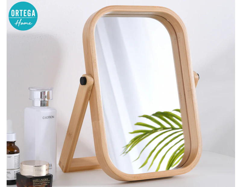 Ortega Home Large Bamboo Mirror - Natural