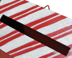 West Avenue 31cm Santa Mail Candy Stripe Hanging Letterbox w/ Hook - Red/White/Multi