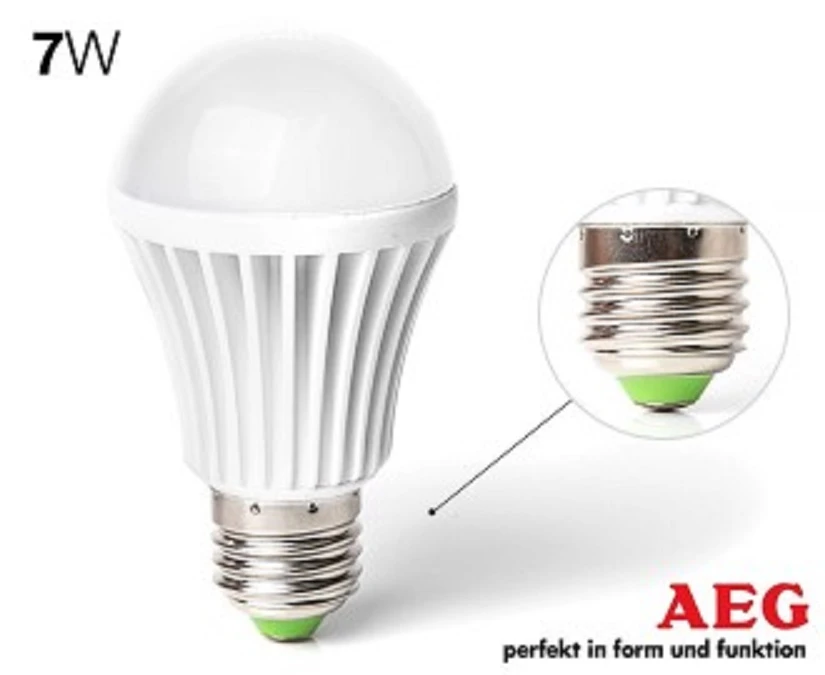 AEG LED Screw E27 Warm White 7w 60W Light Globe/Lightbulb Lamp Bulb 780 Lumen