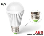 AEG LED Screw E27 Warm White 6w 50W Light Globe/Lightbulb Lamp Bulb 650 Lumen