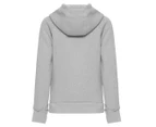 Under Armour Youth Girls' Rival Fleece Logo Hoodie - Mod Grey Light Heather/Purple Zest