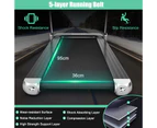 Costway Folding Electric Treadmill 12km/h LED Screen APP Control Exercise Running Walking Machine Home Gym,Silver