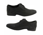 Mens Grosby Andrew Black Dress Work Formal Lace Up Wedding Shoes Synthetic - Black