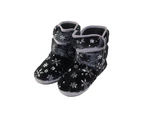 Womens Bellissimo Snow Boots Black Slippers Winter Shoes Synthetic - Black