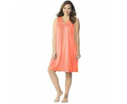 Exquisite Form Short Sleeveless Nylon Nightgown in Passion