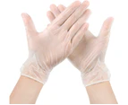 HandiCare Clear Disposable Vinyl Powder Free Gloves 100 Pack