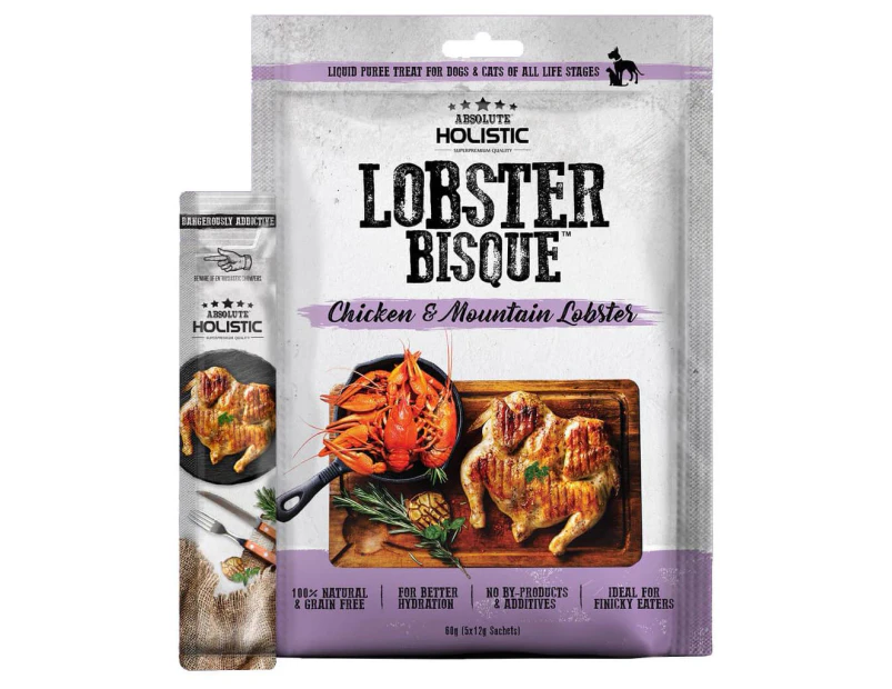 Absolute Holistic Chicken & Lobster Bisque Cat & Dog Treats 60g