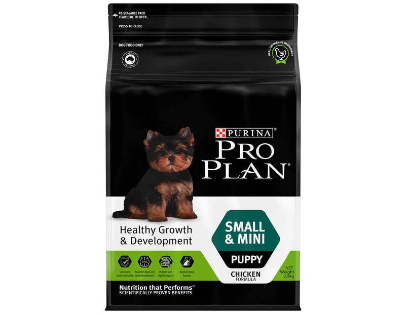 Pro Plan Healthy Growth & Development Small & Mini Breed Puppy Dry Dog Food 2.50kg