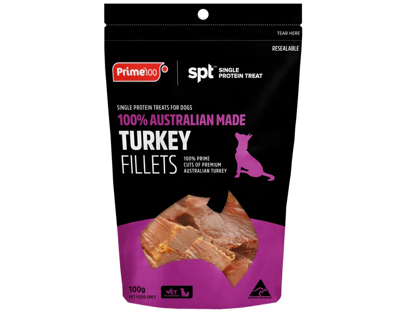 Prime100 SPT Turkey Fillet Dog Treats 100g