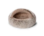 SNOOZA Cuddler Hooded Mink/Wheat Dog Bed