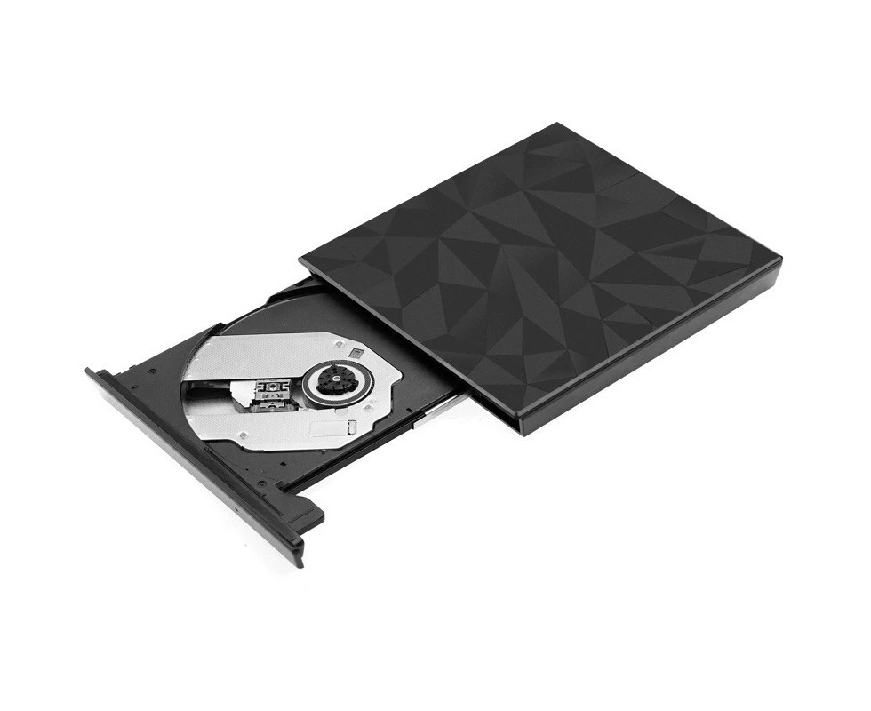 NewBee NB-DVW-DIAMND-UA-UC Diamond Pop-up Portable External USB3.0 Type-C DVD+RW Dual Port DVD Drive