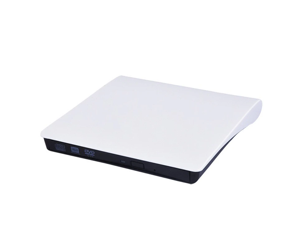 NewBee NB-DVW-BRUSHED-WH Brushed USB3.0 Portable External Optical Drive Player DVD-RW Burner White