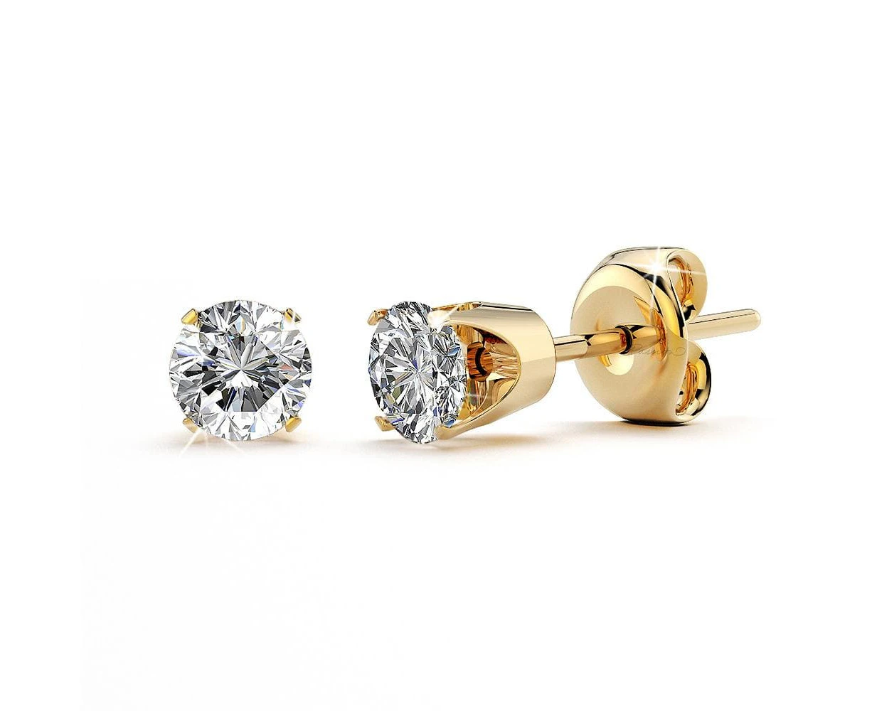 3/8ctw Diamond 14k Gold Stud Earrings GH/SI3