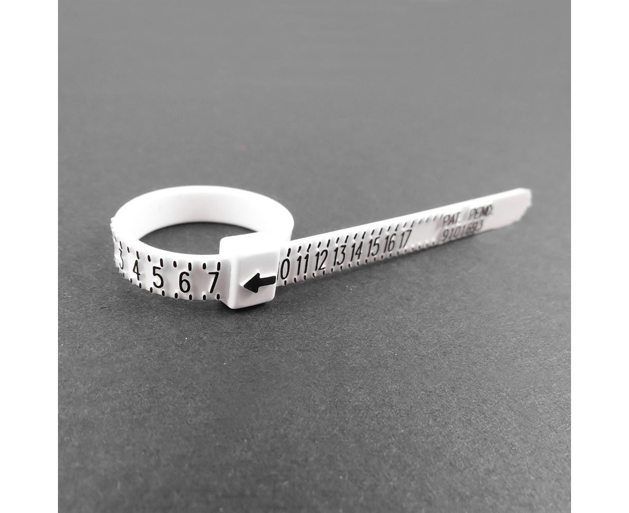 2 PCS Ring Sizer Set, Jewelry Measurement Plastic Finger Sizer Ring Gauge  Measuring Tool Belt for Womens Mens Kids 