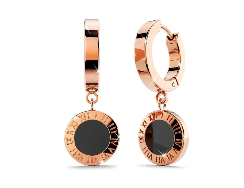 Roman Numeral Drop Earrings