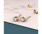 Medici Glam Gold Stud Earrings